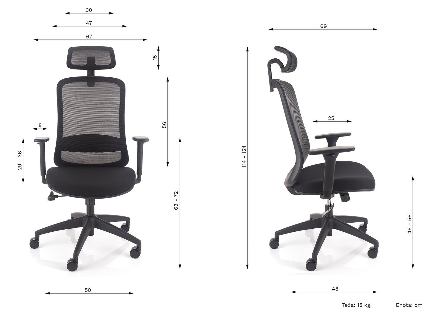 Stol Vibe v bež barvi